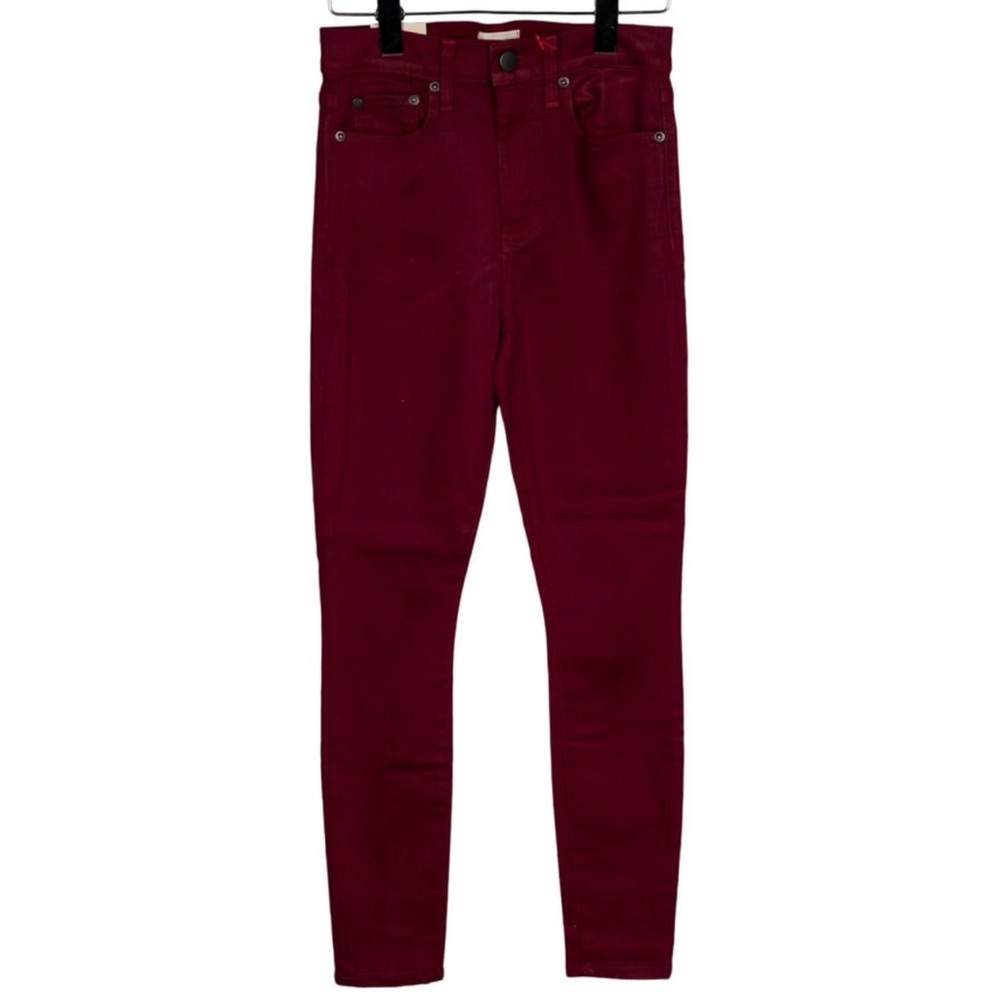 Alice + Olivia Burgundy  Skinny Jeans NWT Size XS